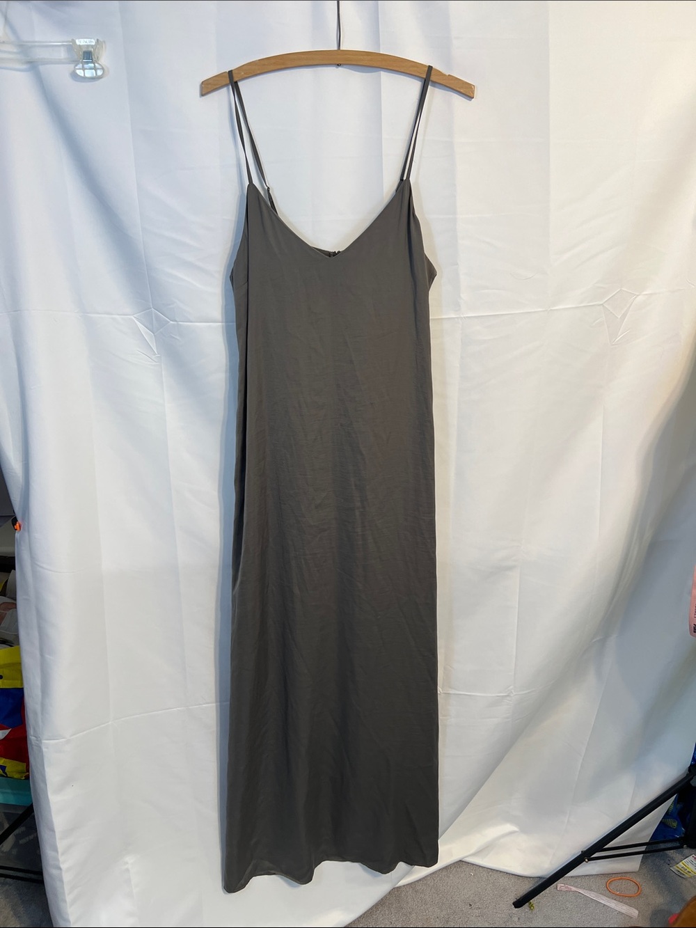 Slip Maxi Dress in gray